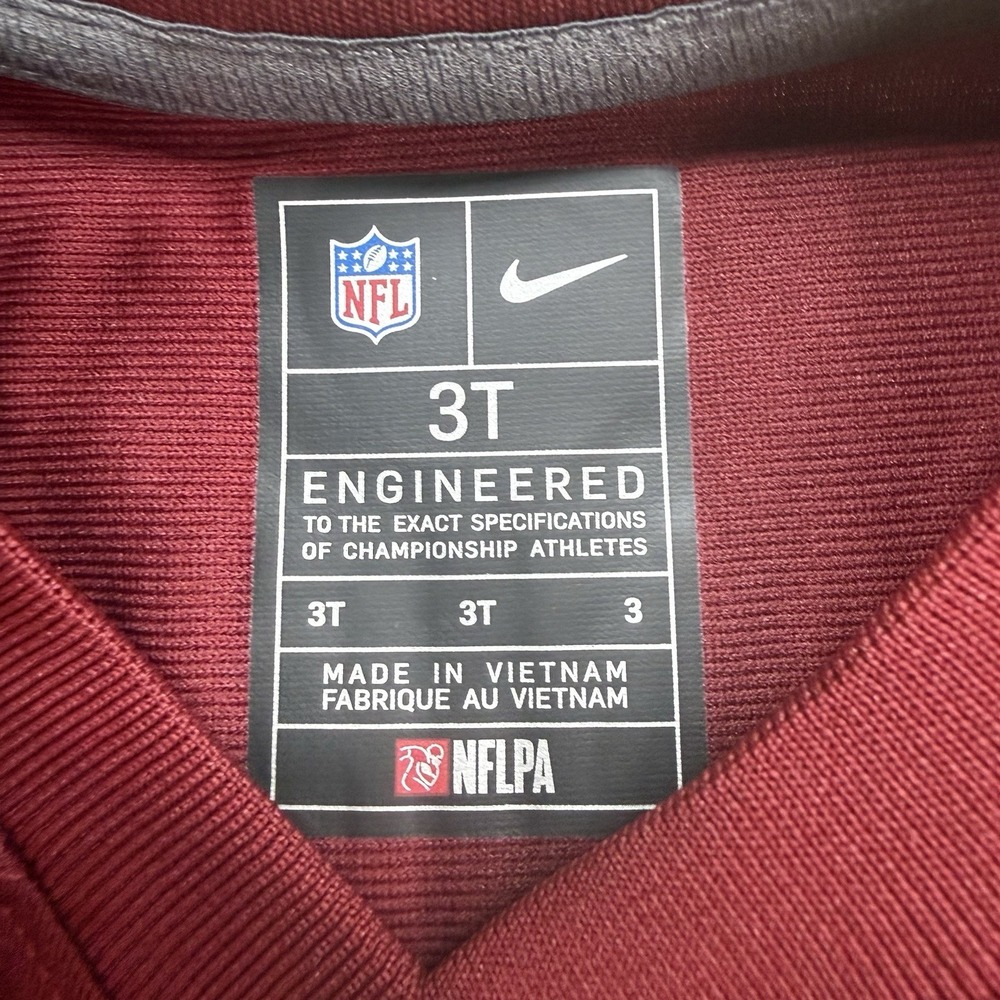 Nike Jayden Daniels Washington Commanders 5 Toddler 3T Burgundy Jersey 9Z1T1N9P9 - Picture 7 of 8